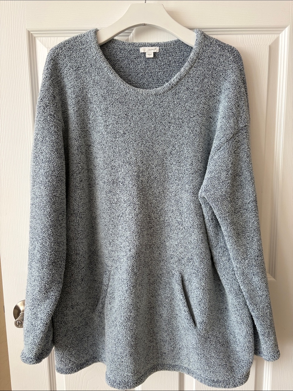 J.JILL Purejill Blue Boucle Sweater Tunic